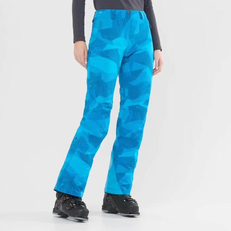 Turquoise Salomon The Brilliant Women\'s Ski Pants | PH 16893N